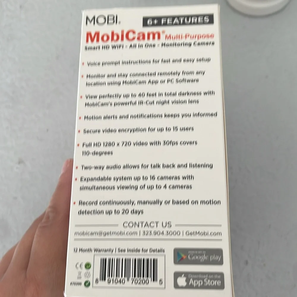 MobiCam baby monitor camera